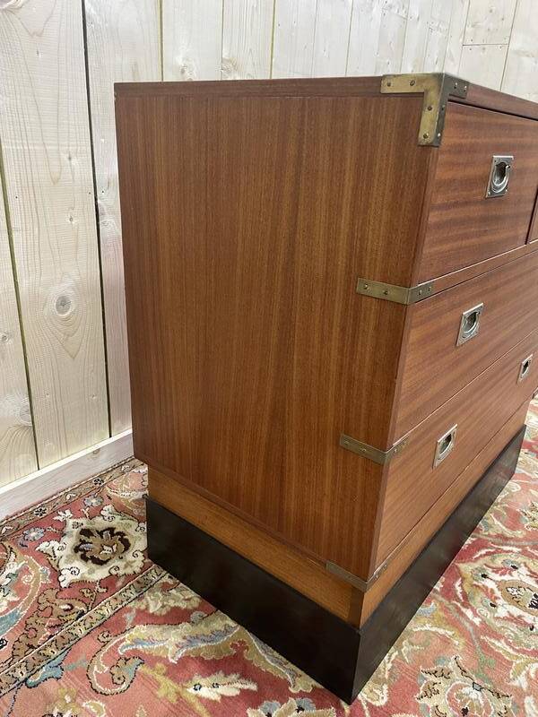 Commode en acajou de style marine