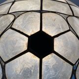 Grande lampe nacré et laiton