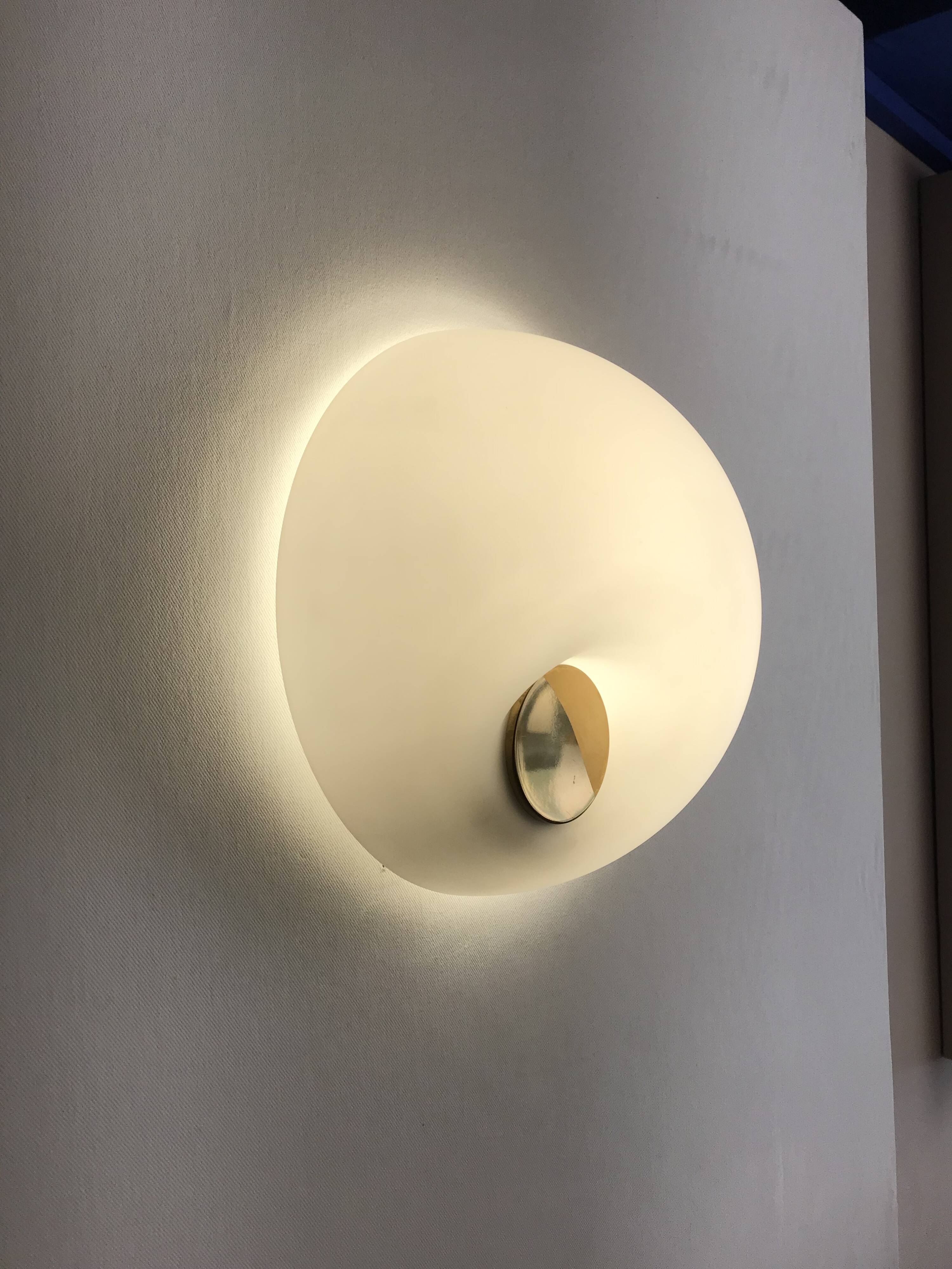 Murano glass wall light, Fontana Arte 1960