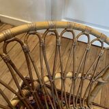 Pair of vintage rattan armchairs – 60s/70s design