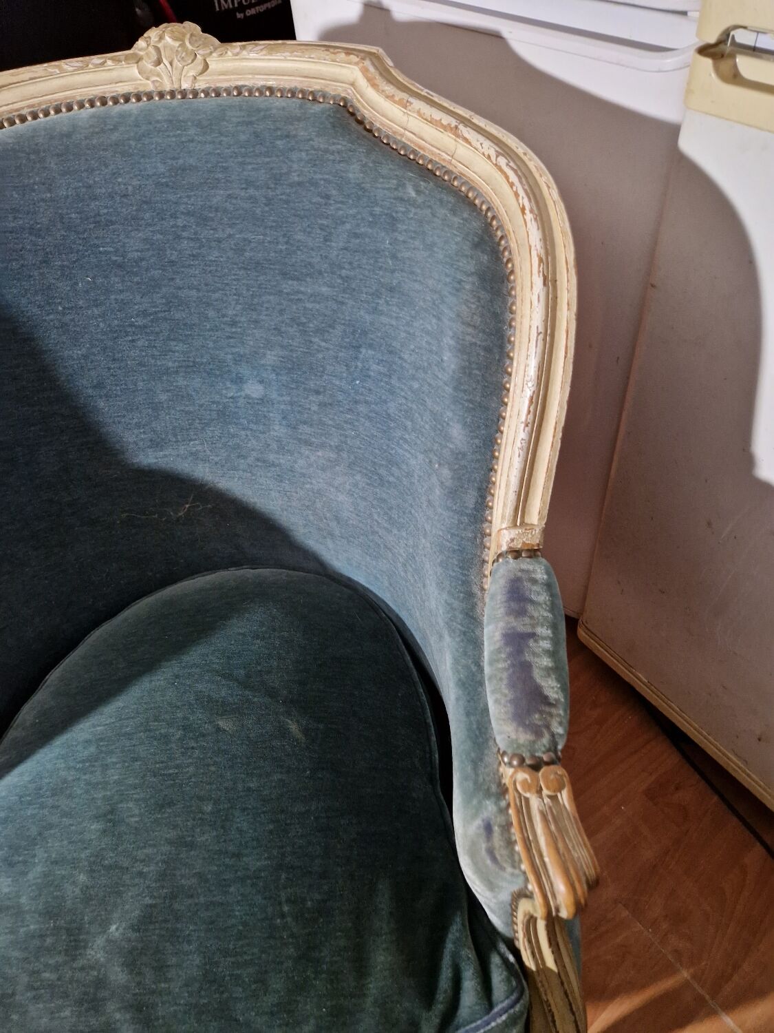 Armchairs bergère cabriolet style louis xv