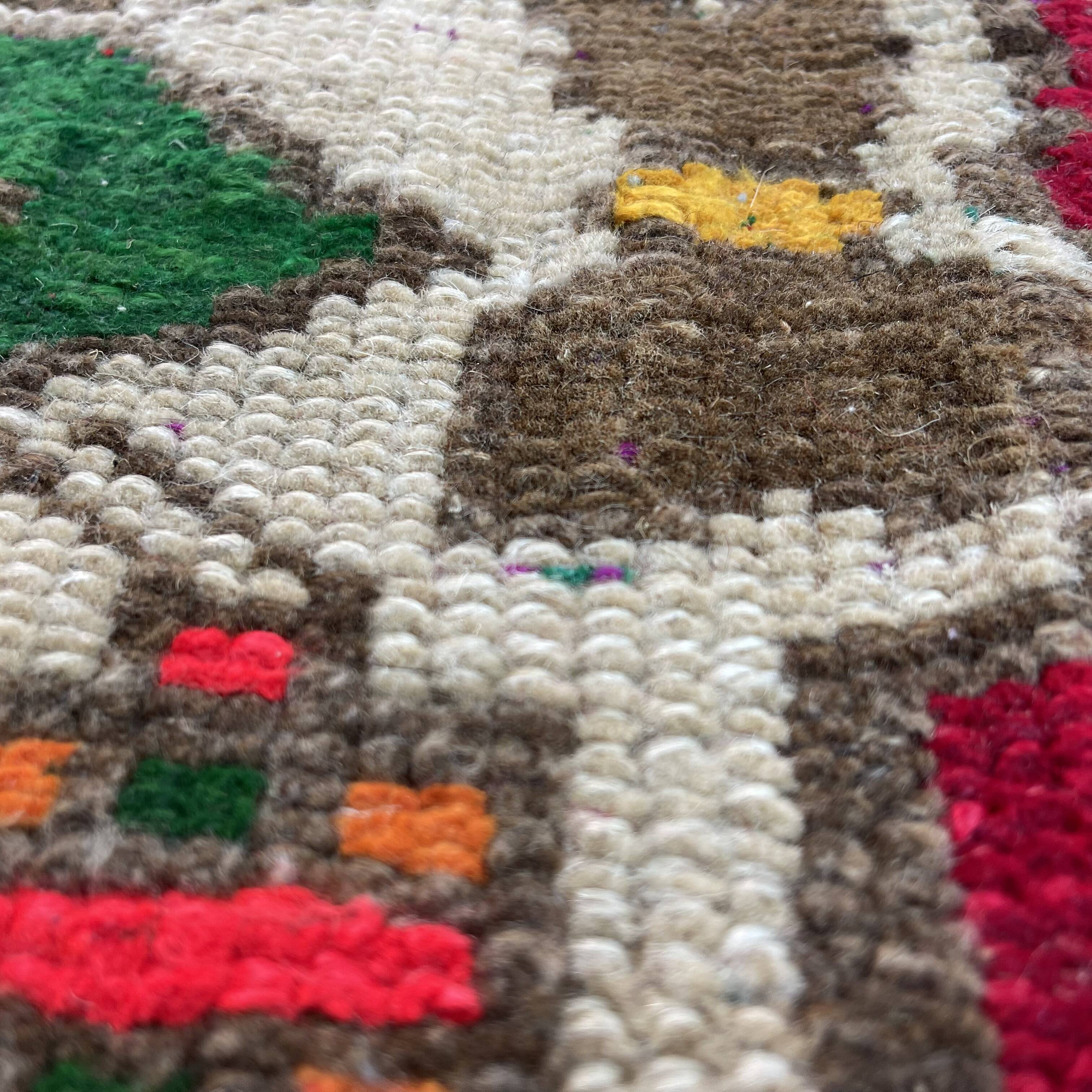 Tapis pastel turc vintage 100 x 43 cm