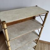 Rattan bookcase shelf