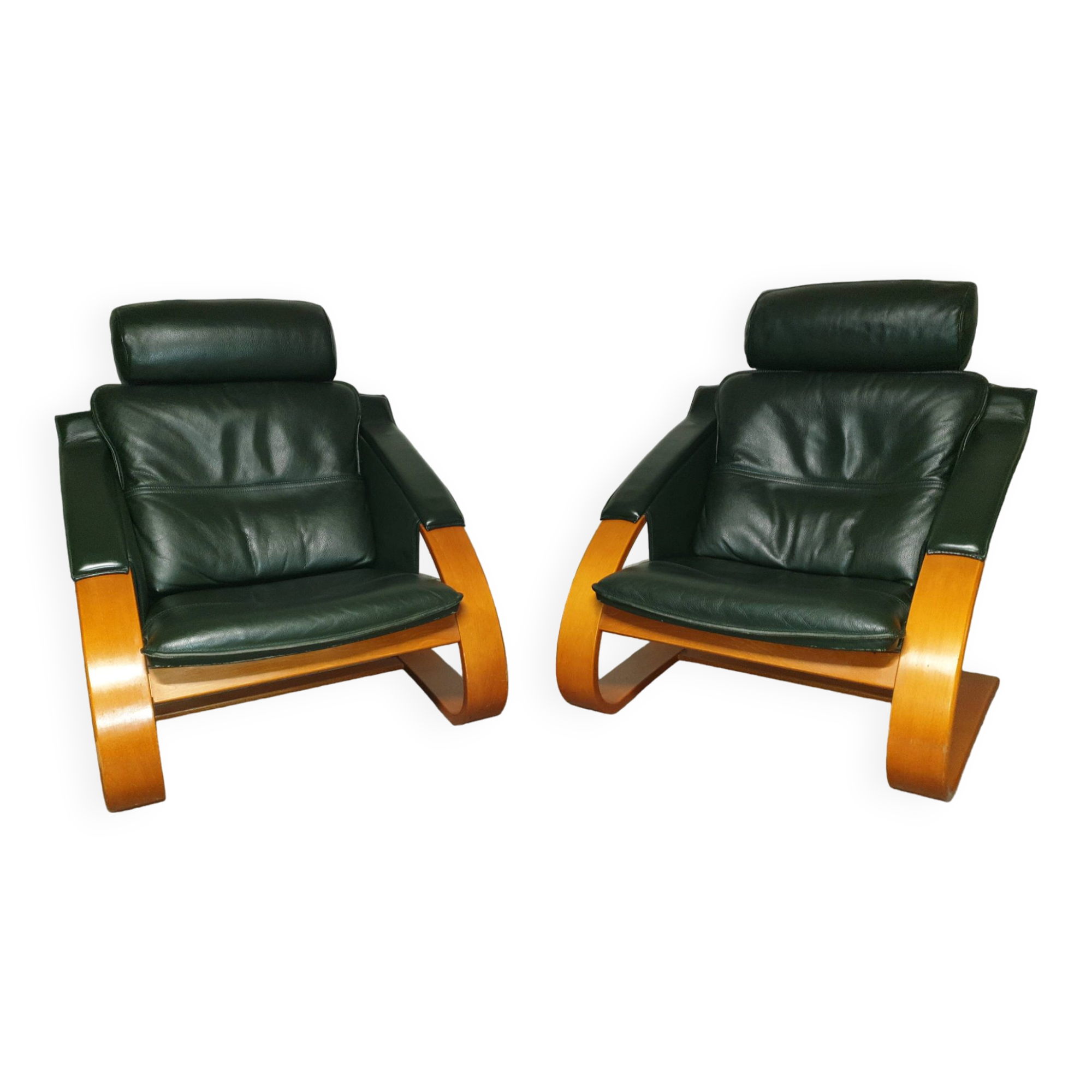 Pair of Nelo Sweden Mid-Century lounge chairs