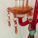 Candlestick glass tassels colors baroque chandelier