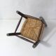 old wooden straw chair for children