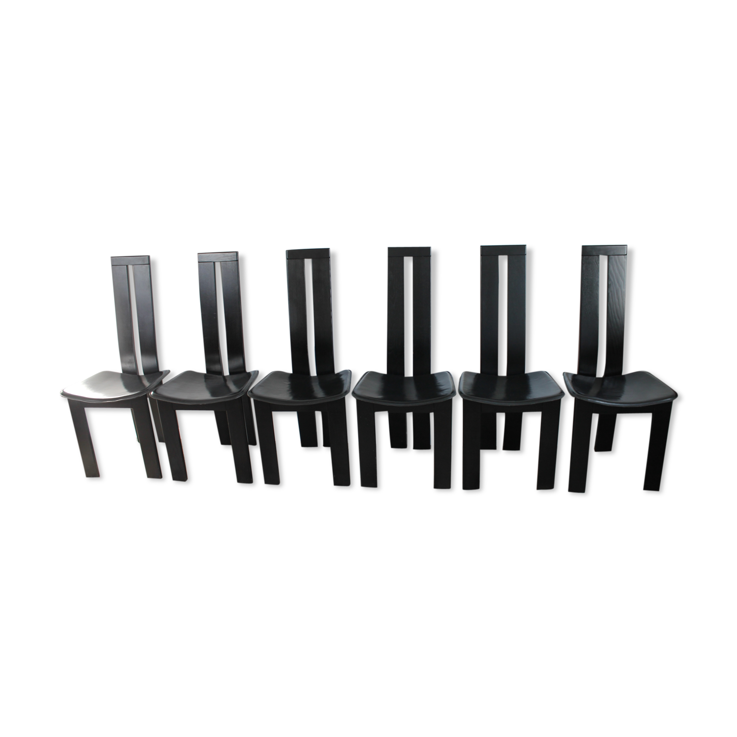 Lot 6 chairs Pietro Constantini circa 1970 Italy