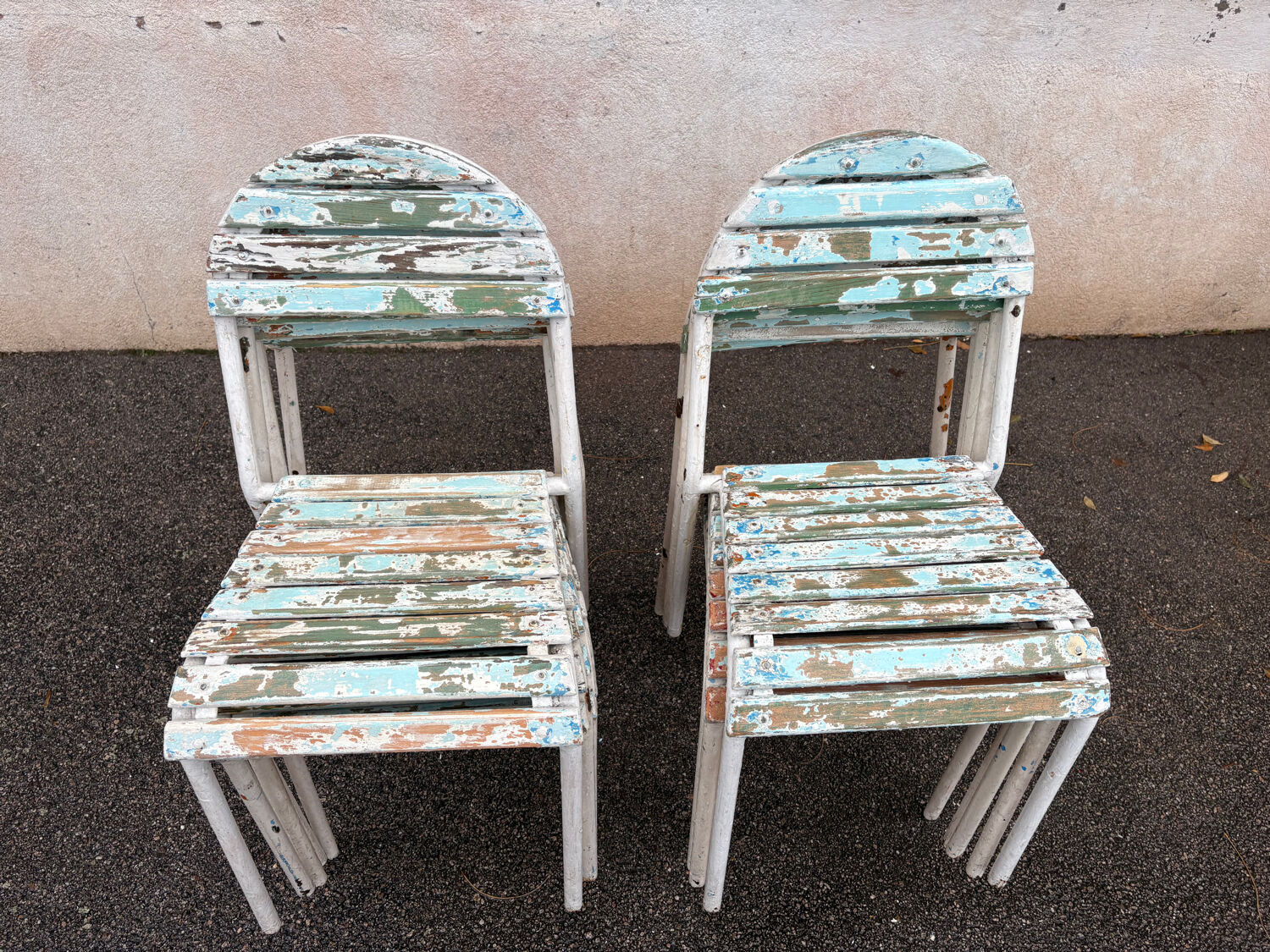 10 chaises de terrasse champêtre 