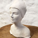 Woman bust in plaster