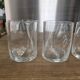 5 engraved bubble glass cups BIOT Free-form pinched (H 10 cm)