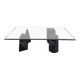 Table basse en marbre formes géométriques