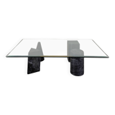 Table basse en marbre formes géométriques