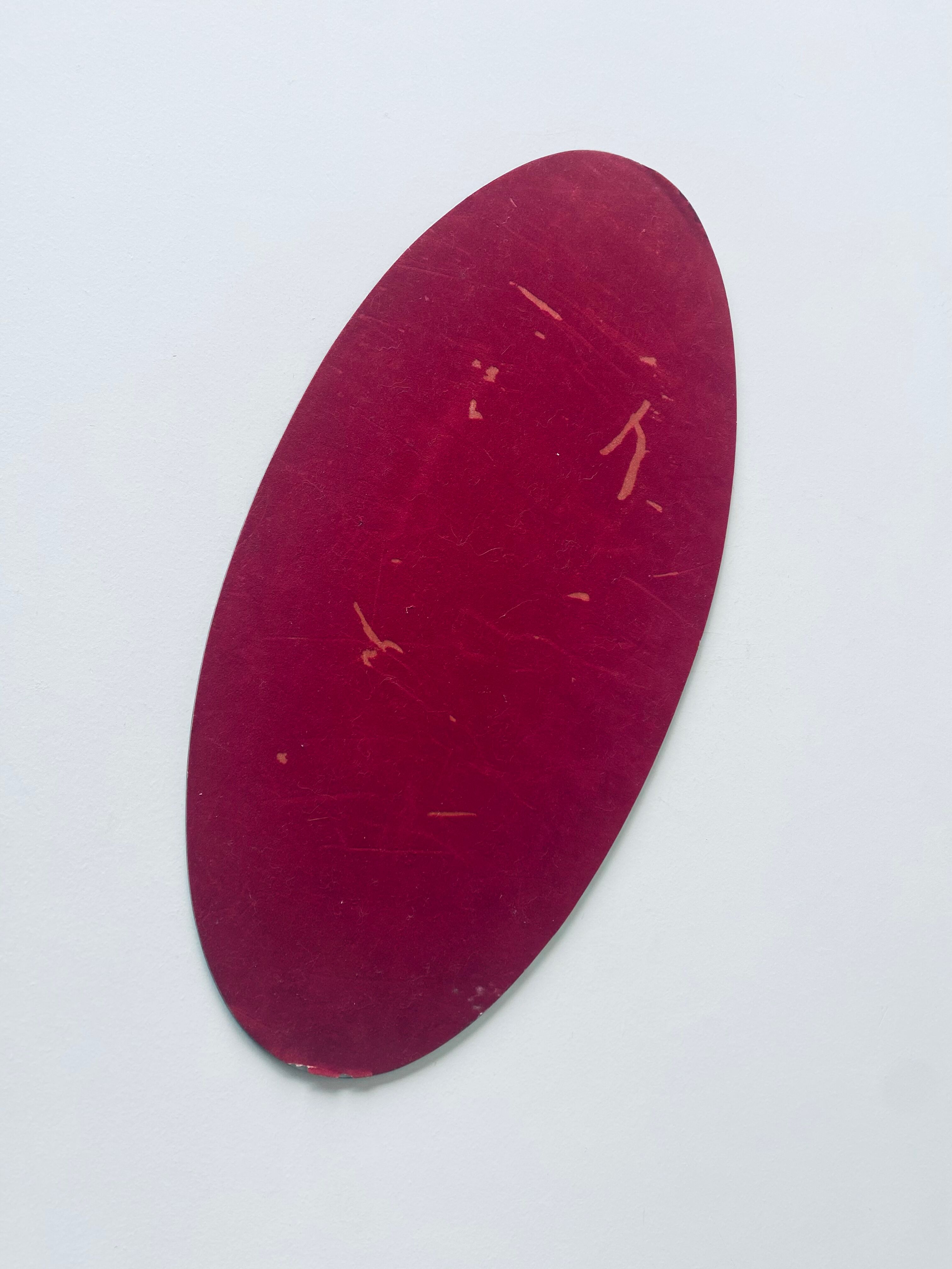 Oval beveled mirror 50x25cm