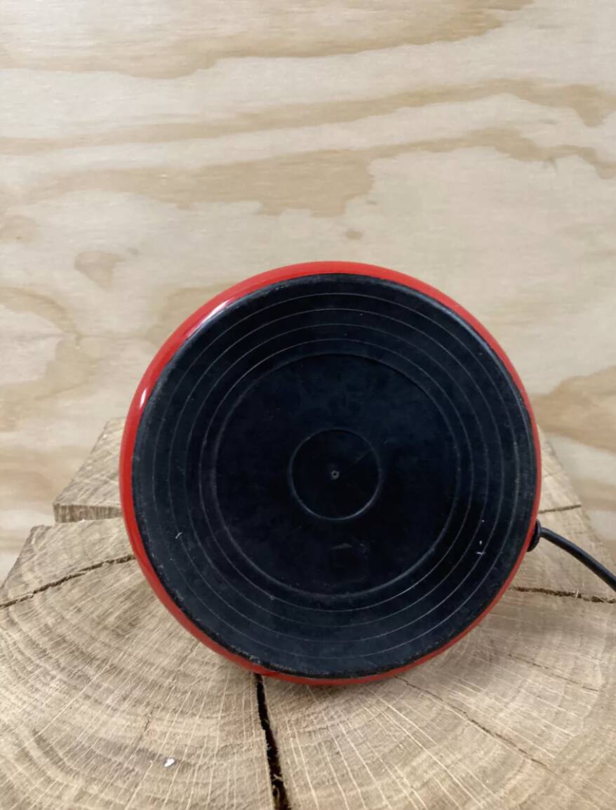 1970 Kama Keur red metal lamp