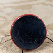 Lampe 1970 Kama Keur métal rouge