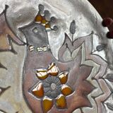 JG Picard Vallauris vintage enamelled ceramic dish from the 60s