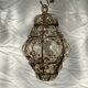 Lantern cage in blown glass style Murano dimension: H-28cm- D-18cm-