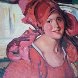 Tableau "Parisienne du second empire"