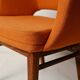 Pair of orange Oslosund armchairs by Kinnarps, 1950s