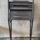 Folding industrial metal chair