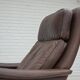 1970s, Danish swivel armchair with footstool by Madsen & Schubel.