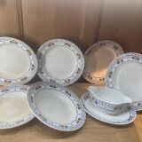 Sarreguemines plates and sauceboat from 1924