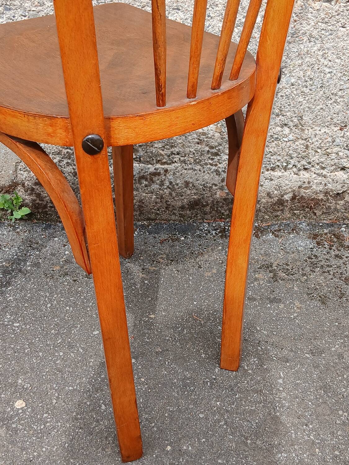 Pair of 1950s bistro chairs