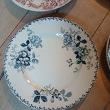8 antique ironstone dinner plates