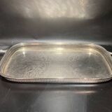 Silver metal tray