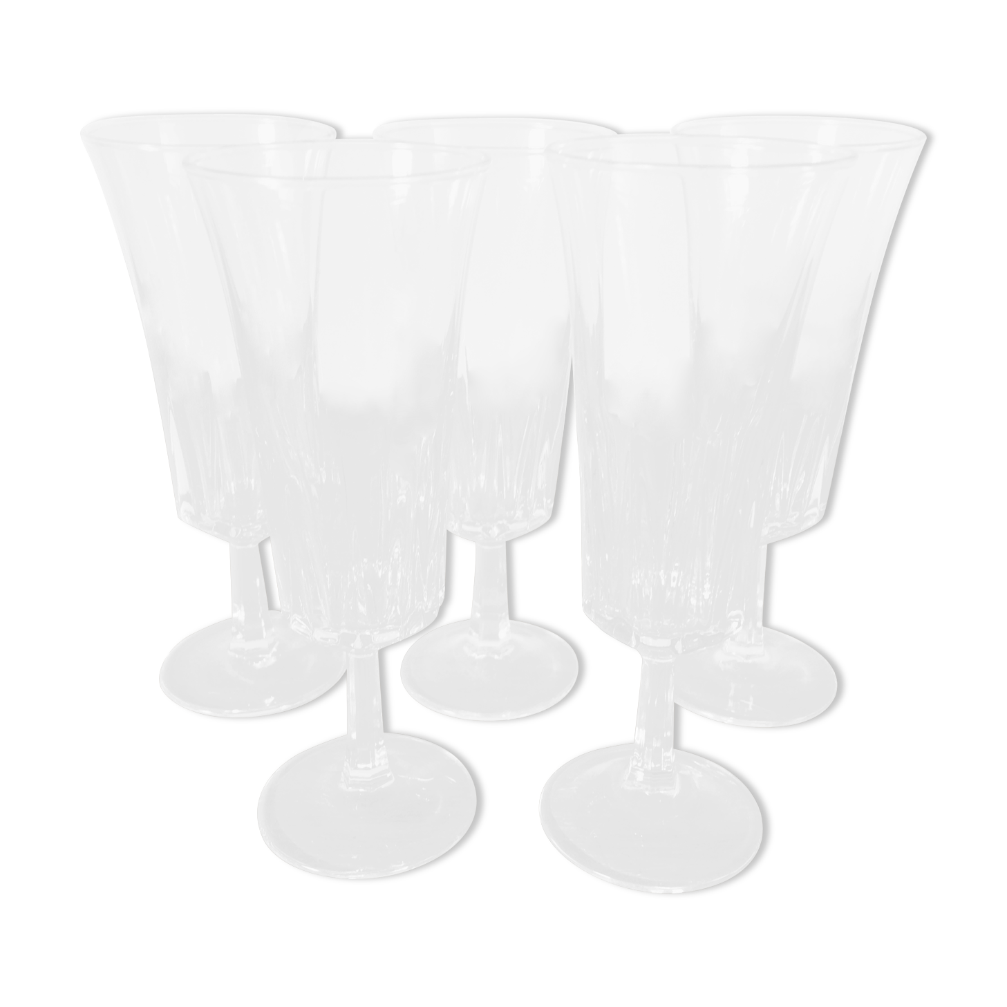 Vintage champagne flutes