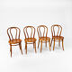 Vintage birch bentwood dining chairs 1960s