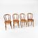 Vintage birch bentwood dining chairs 1960s