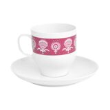 Cup and saucer, Wien style, Melitta, Germany, 1970s.