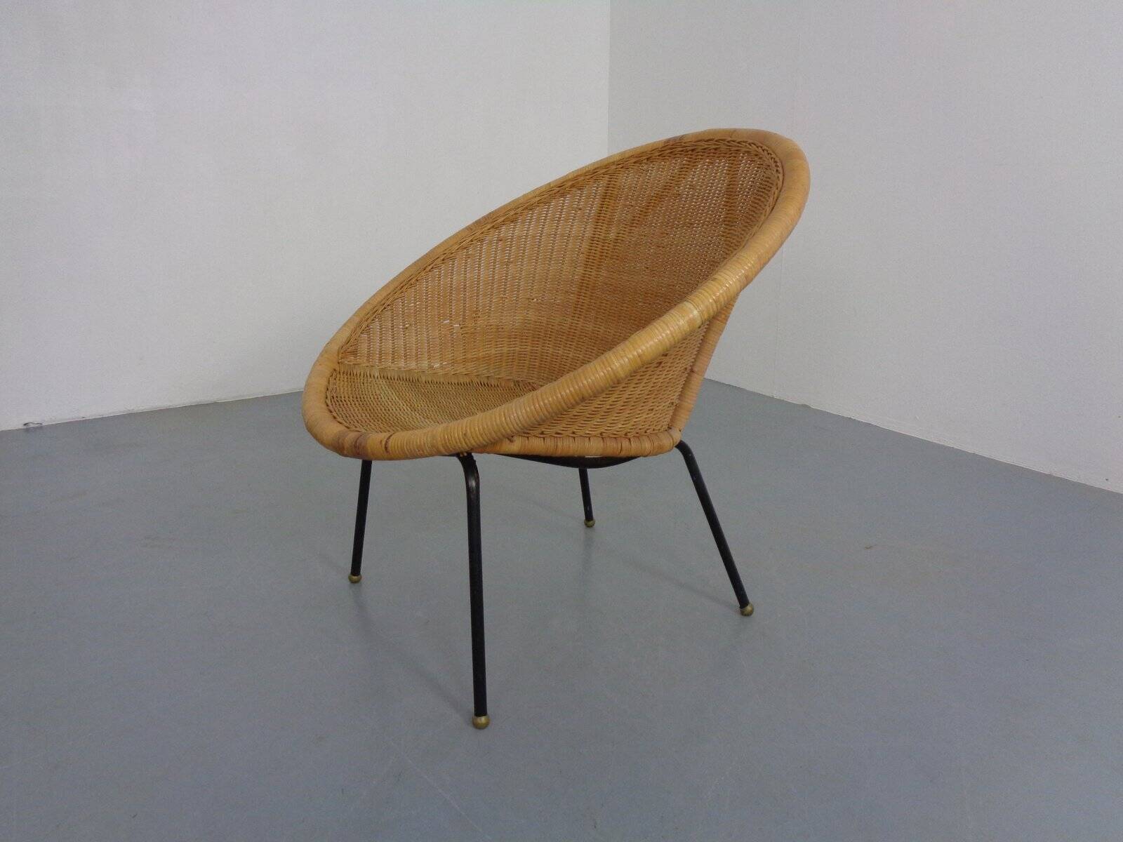 Mid-Century Modern Wicker Chair by Paul McCobb, USA, 1950s