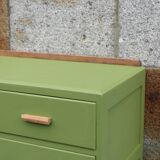 Renovated antique buffet – Herbarium Green (Libéron)