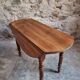 Antique French walnut folding dining table