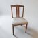 Vintage chair imitation white sheepskin suede 1960