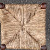 Set of 6 straw stools