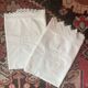 2 monogrammed JF trousseau pillowcases from the 30s.