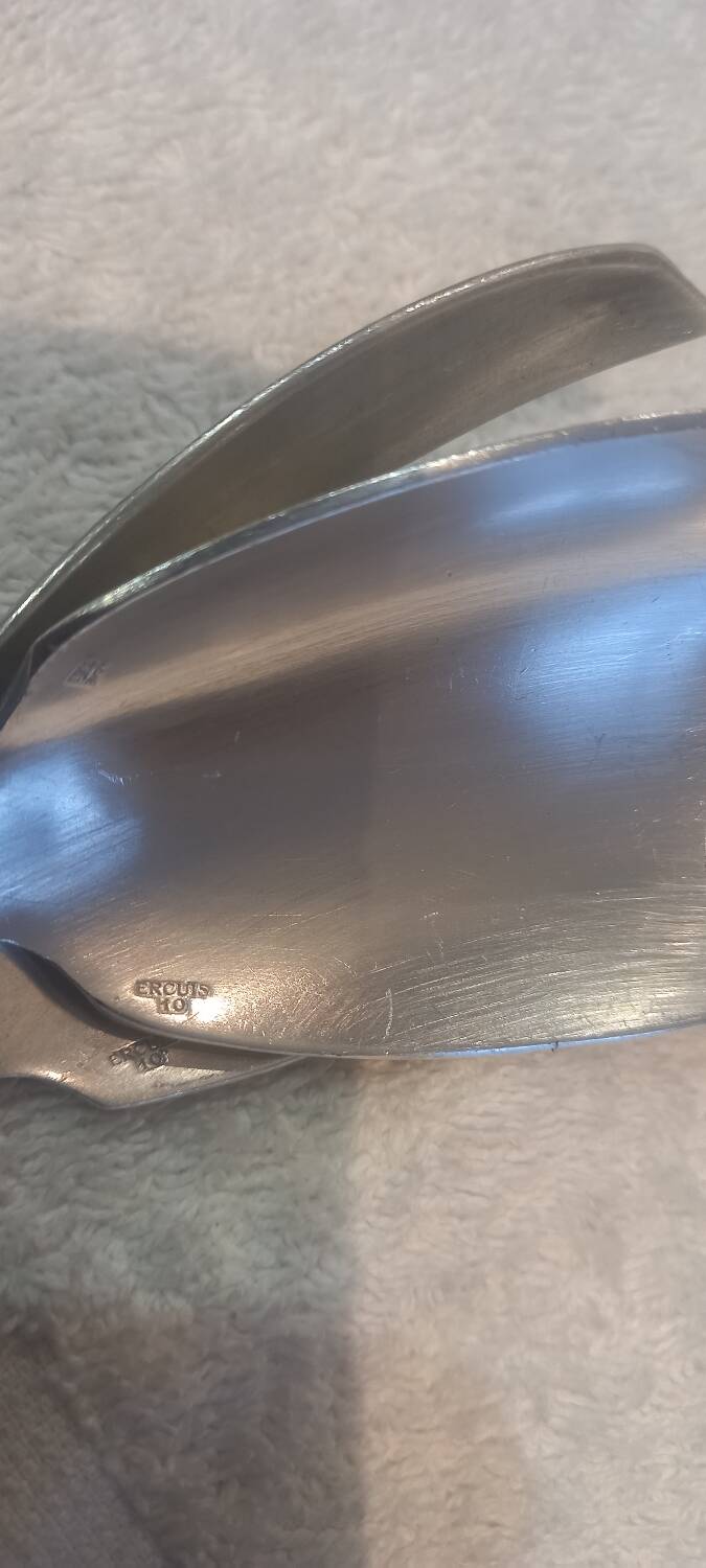 2-piece silver-plated salad set, Ercuis LXV 29, 25.7cm