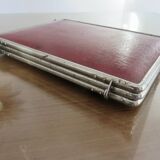 Triptych barber mirror with chain with clasp 1930s 40s