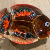 Plat vallauris poisson vintage