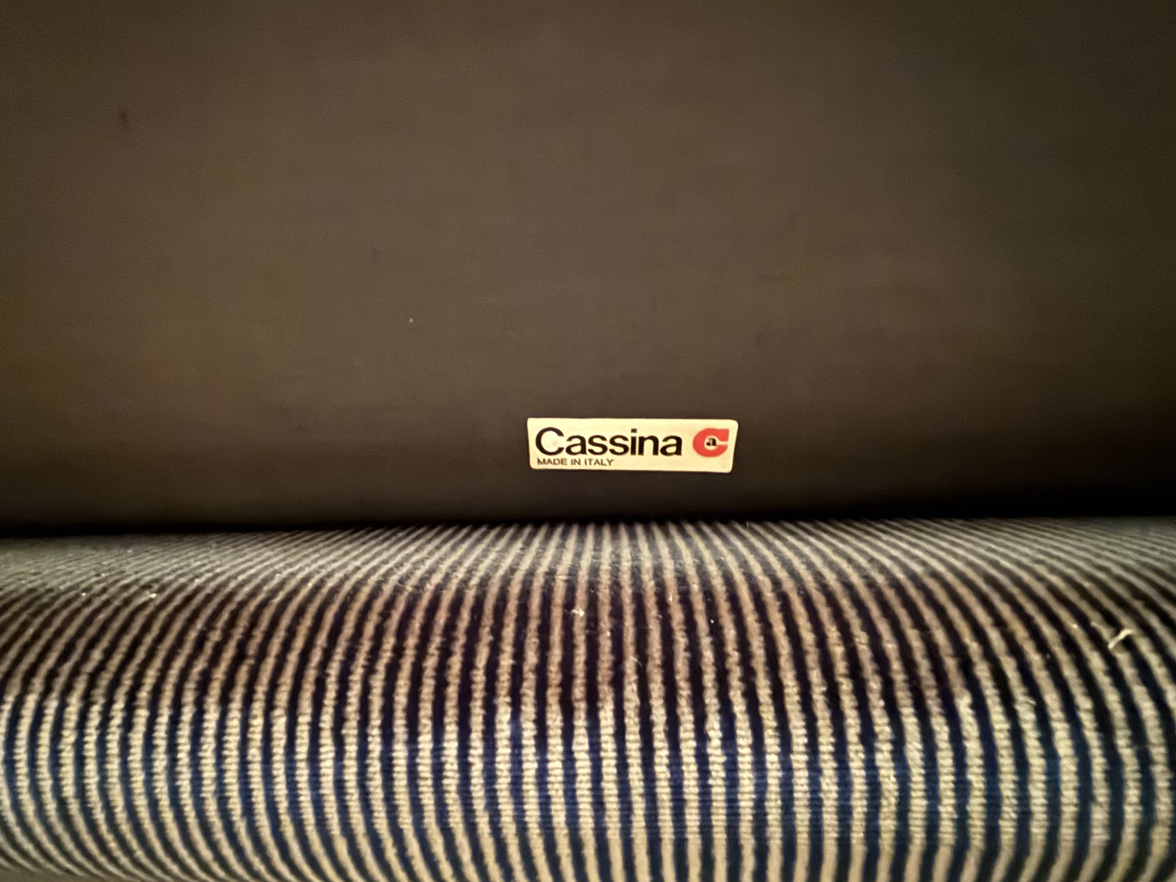 Maralunga Cassina 3-seater velvet sofa