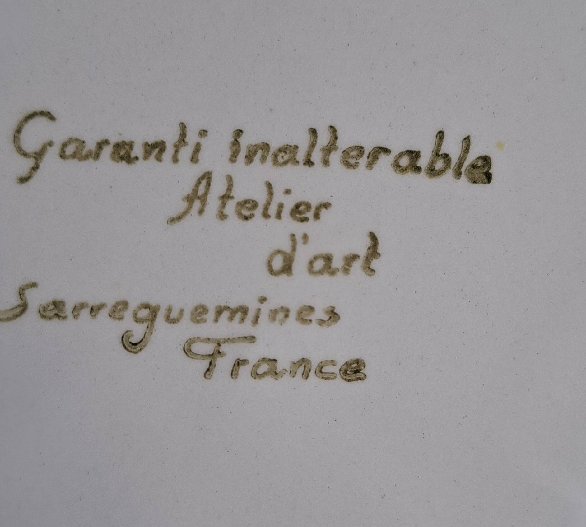 Set of 6 Sarreguemines fish plates