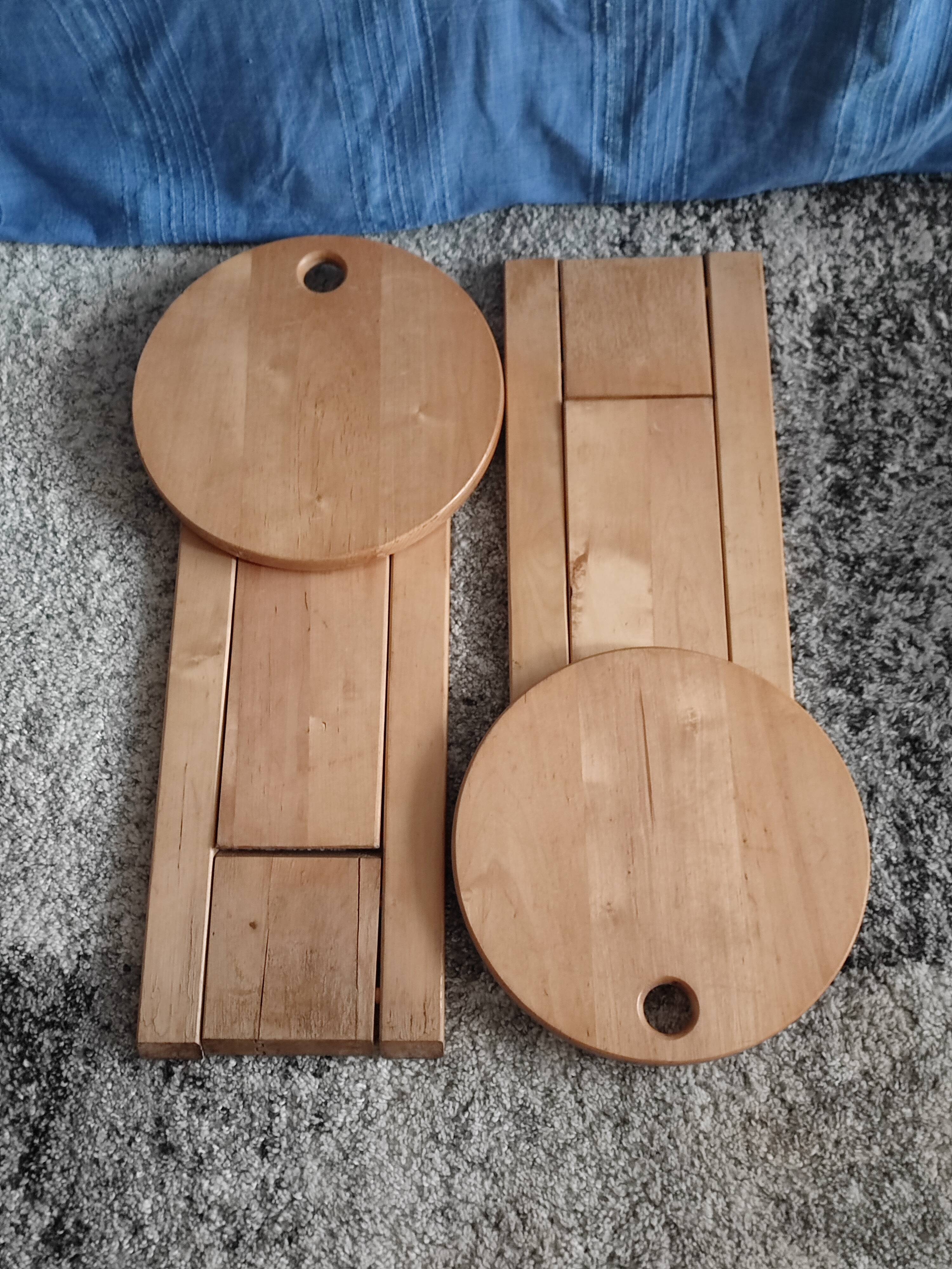 Paire de tabourets pliables Adrien Reed vintage