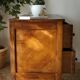 Commode basse en noyer, XXème
