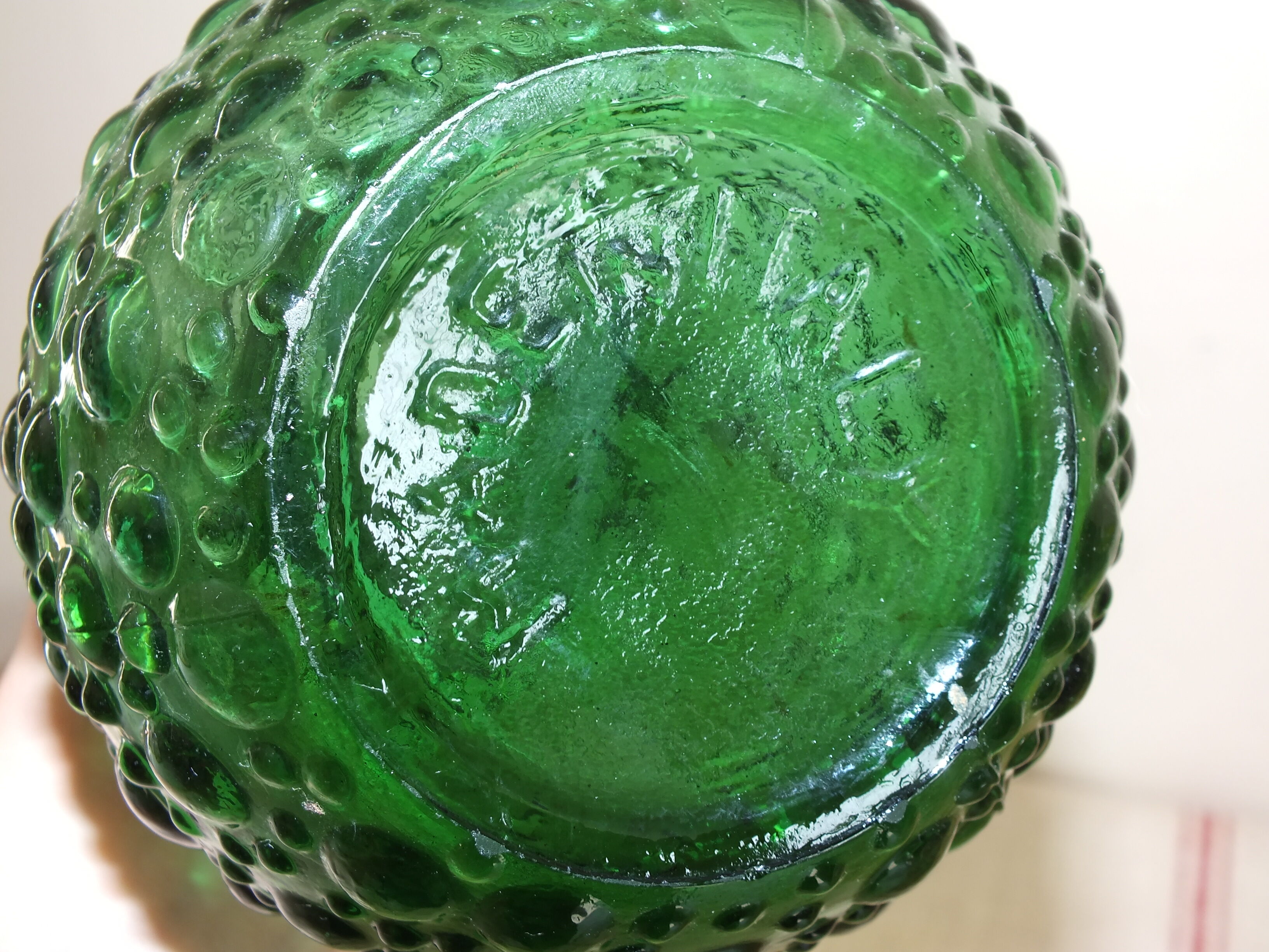 bouteille genie Empoli verte