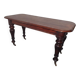 Solid mahogany console table