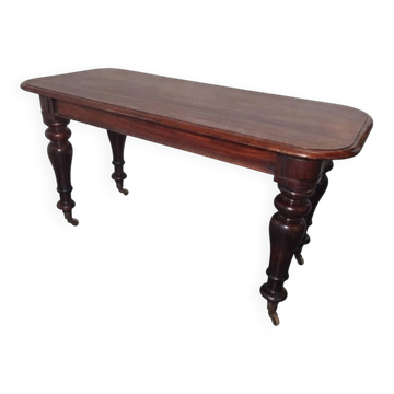 Solid mahogany console table