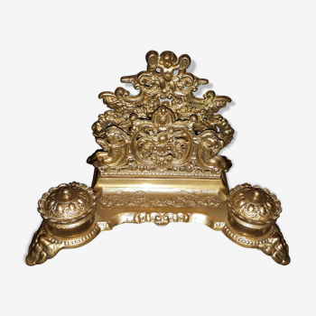 Bronze ink letter holder, early 20th century